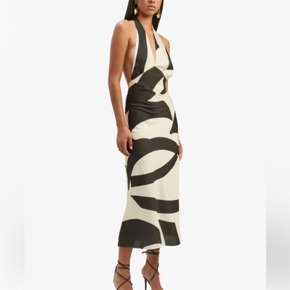 Nwt bardot citron halter midi dress - Picture 9 of 13